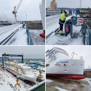 Costa Cruises Celebrates Float-Out Ceremony For Costa Toscana