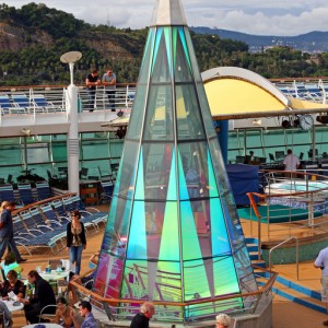 The Med cruise 2010 - Pool deck on Voyager OTS