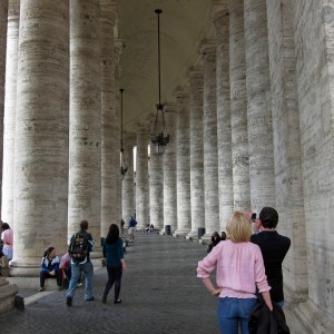 The Med cruise 2010 - Rome, Columns at Vatican state