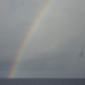 Rainbow at sea