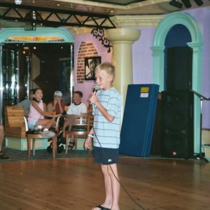 Ryan singing his song