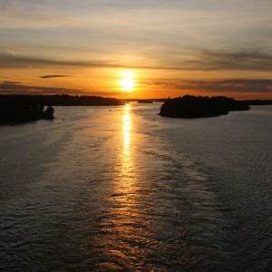 Sunset in Stockholm archipelago