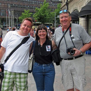 Christoffer, Joanne and Mark in Helsinki