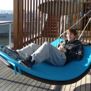 Kevin testing a Serenity Hammock