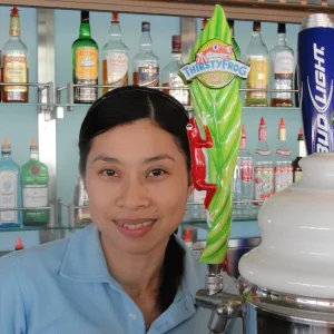 Sonja & Thirsty Red Frog