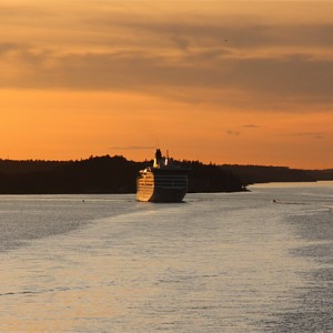 Sunset in Stockholm archipelago