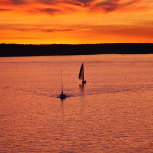 Sunset in Stockholm archipelago