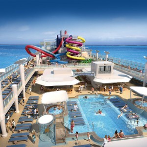 AquaPark Main Pool aboard Norwegian Breakaway