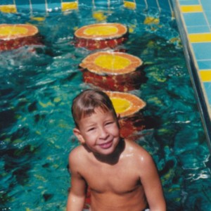 Kevin in the pool