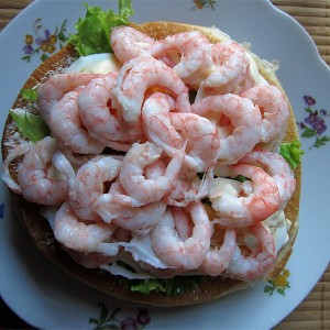 Shrimp sandwish