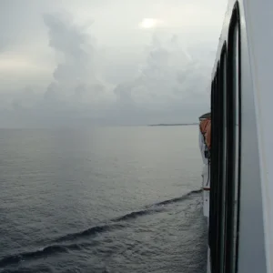 Approaching Half Moon Cay