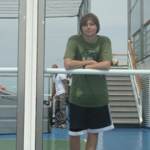 Ryan on the Sports Deck