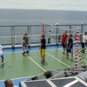 Ryan Playing Volleyball