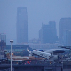 Back in New York - Looking towards the Intrepid