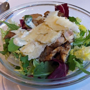 Salad at Picasso muesum in Barcelona, Spain