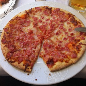 Pizza in Barcelona, Spain