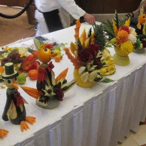 vegetable carving demo