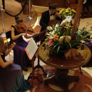 string quartet in the Grand Lobby