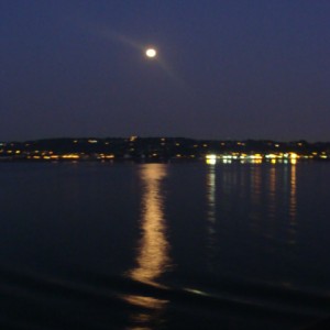 Moon over Staten Island