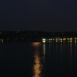 Moon over Staten Island