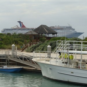 View of the Fantasy from the tender