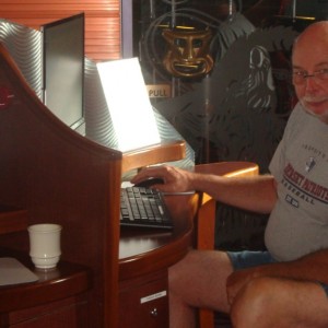 Me at the Internet Cafe
