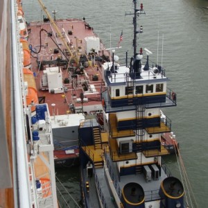 Looking aft - taking on fuel