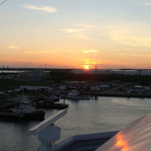 Sunrise over Port Canaveral