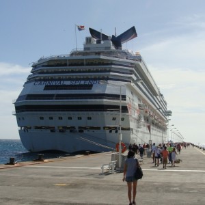 Carnival Splendor docked in St. Maarten