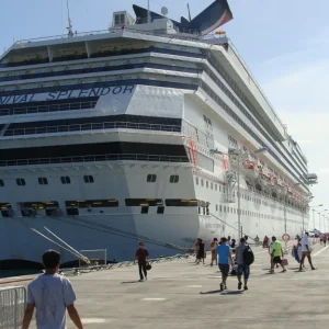 Carnival Splendor docked in St.Maarten