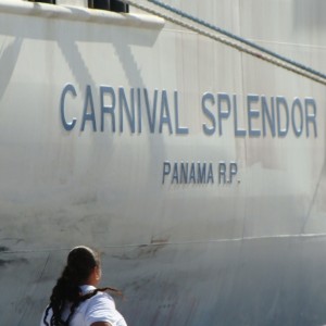 Carnival Splendor docked in St.Maarten