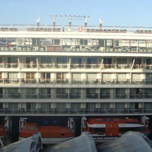 Celebrity Infinity docked next door