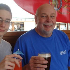 Ryan and Dad's first drinks