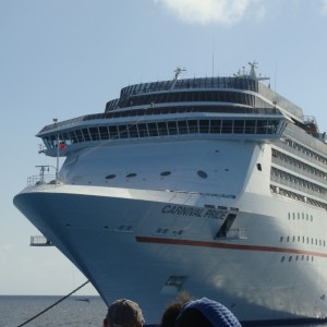 Approaching the Carnival Pride