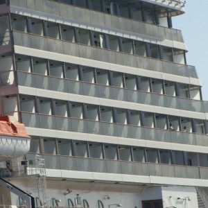 Approaching the Carnival Pride