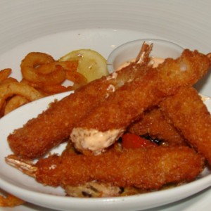Panko encrusted shrimp
