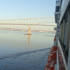 Approaching the Key Bridge