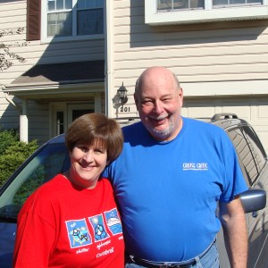 Patti & Jeff ready to leave