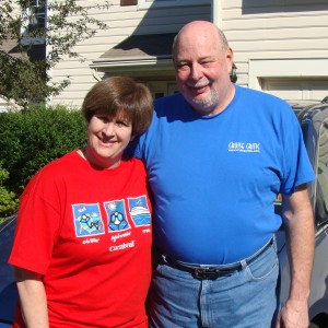 Patti & Jeff ready to leave