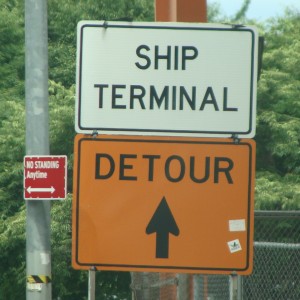 Follow the signs to the terminal