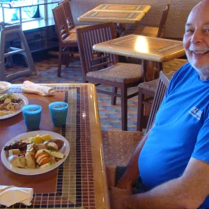 Ready to enjoy my first lunch