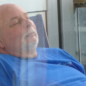 Relaxing on the balcony