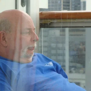 Relaxing on the balcony