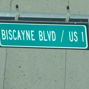 Biscayne Blvd sign