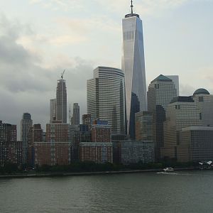 Sailing past the Financial district