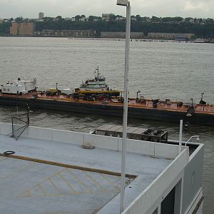 Fuel barge arrives to fuel the Splendor