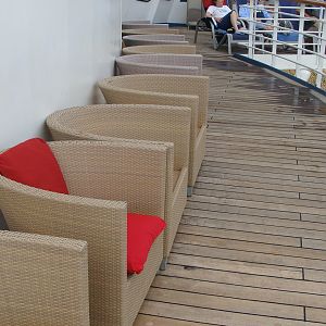 Comfy seating on Deck 11