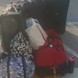 Our luggage is off the ship