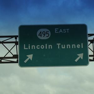 Lincoln Tunnel sign