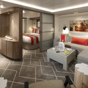 Celebrity Suite - Living Room Area aboard Celebrity Edge